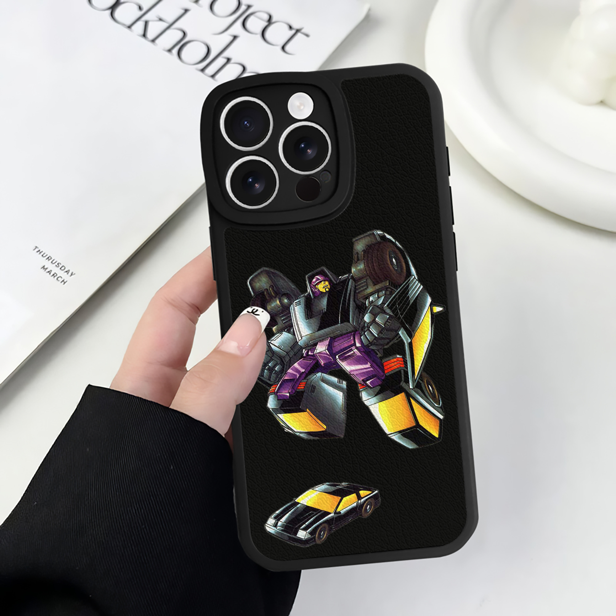 （画像用）  【iPhone 16シリーズ対応】シリコンスマホケース（レザー調） 材質：シリコン